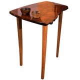 "Still Life With Table" in curly redwood by Bruce Mitchell