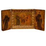 Antique 17th Century Religious Triptych