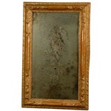 19th Century  Italian Etched Mirror