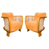 Pair of Hungarian Modernist Chairs by Lajos Kozma