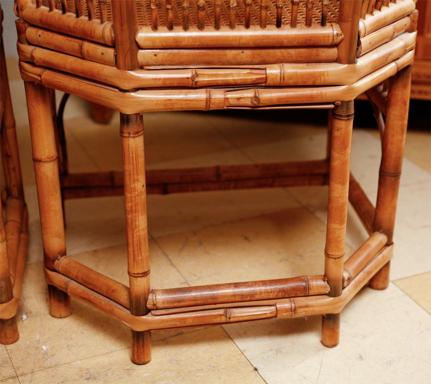 Vintage Brighton Bamboo Arm Chairs 1