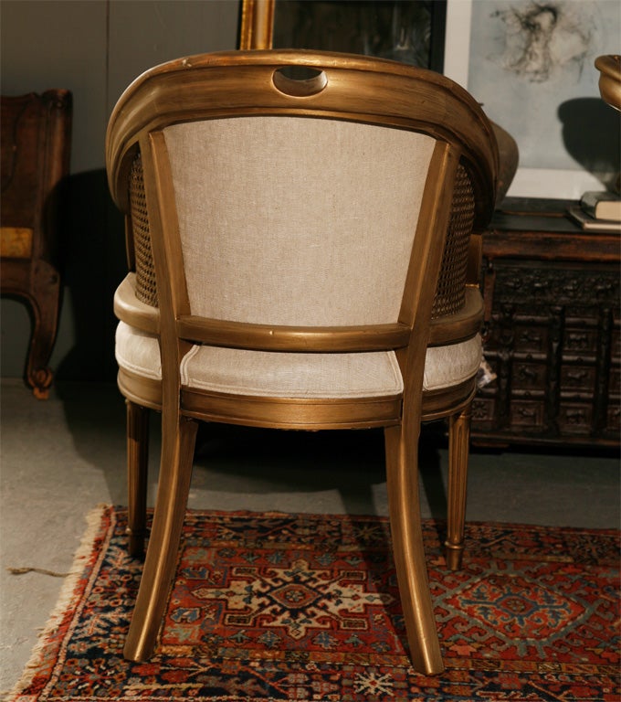 Wood Pair of Stylish Parlor Chairs
