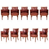 Vintage AN UNUSUAL SET OF EIGHTEEN REGENCY MAHOGANY DINING CHAIRS