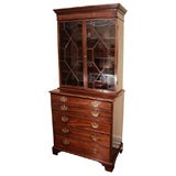 George III Mahogany Secretary Bookcase