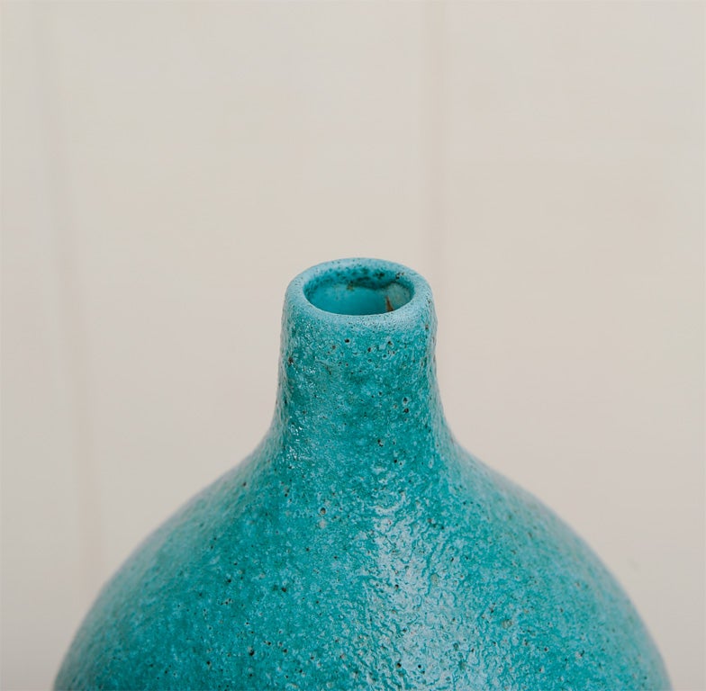 turquoise pottery vase