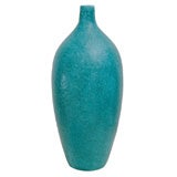 1950's Italian Turquoise Guido Gambone Pottery Vase