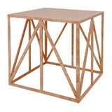 Chic Salmon Tesselated Stone Thebes Table