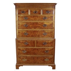Baker Chippendale Style High-Boy Chest of Drawers