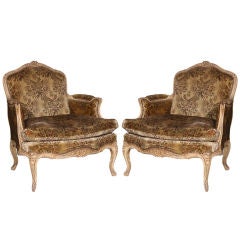 Pair of Maison Jansen Bergere Chairs