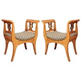 Pair of Charles X Window Benches