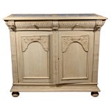 Carved Cabinet with Marble Top