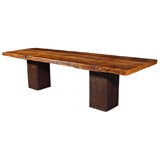 Reclaimed Floor Joist on Iron Cube Base