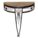 French Demi Lune Console