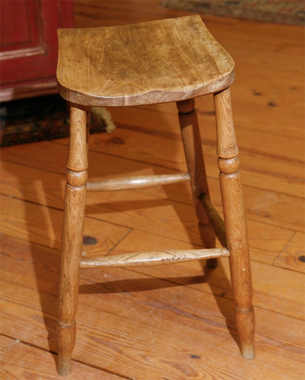 English saddle top pub stool 1