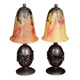 Pair of Table Lamps by EDGAR BRANDT