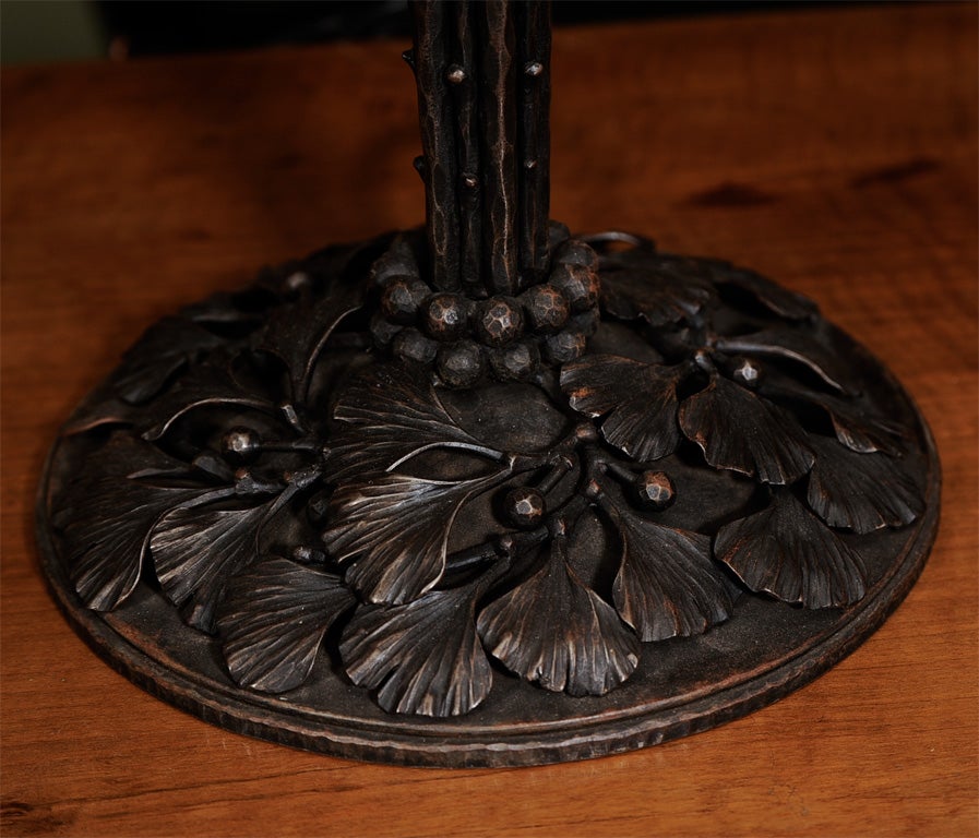 Art déco Paire de lampes de table Edgar Brandt en vente