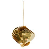 FRENCH  OPTICAL, "GRAPHIC DESIGN"  SWIRL CEILING LAMP