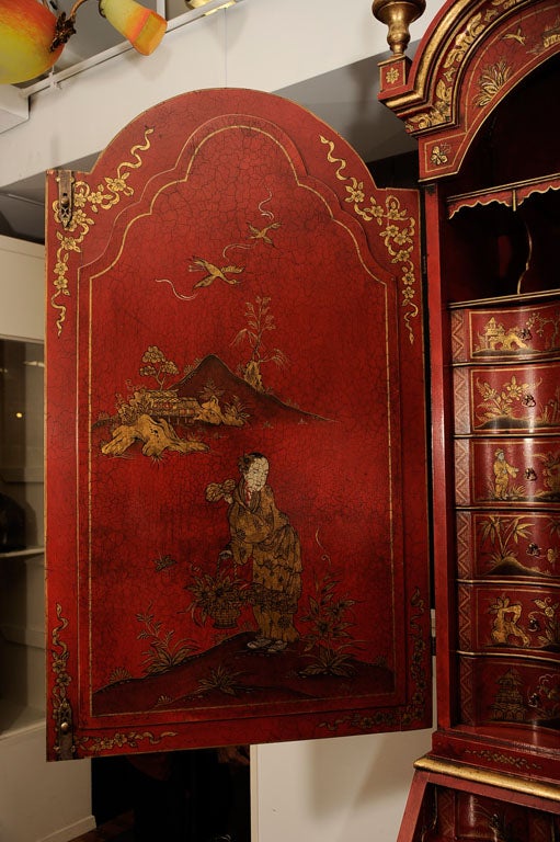 Early 20th Century English Chinoiserie Secretaire 2