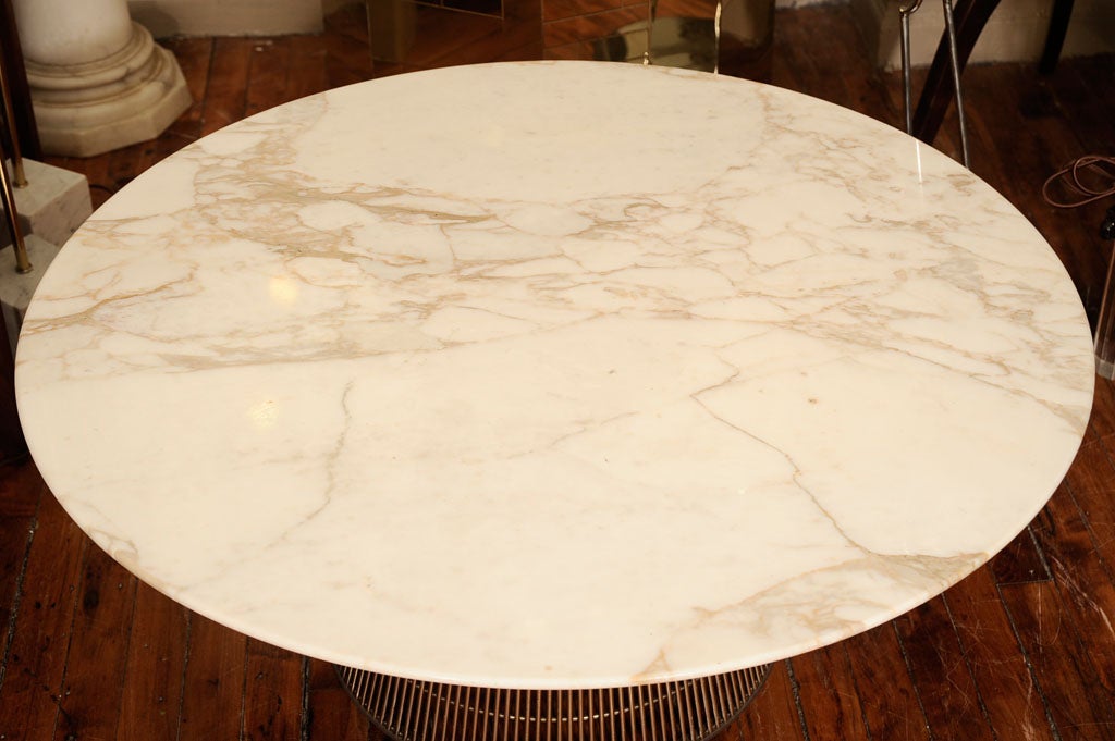platner coffee table marble