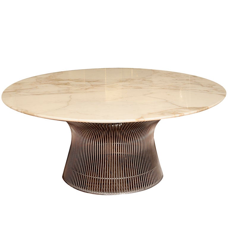 Warren Platner for Knoll Marble Top Coffee Table