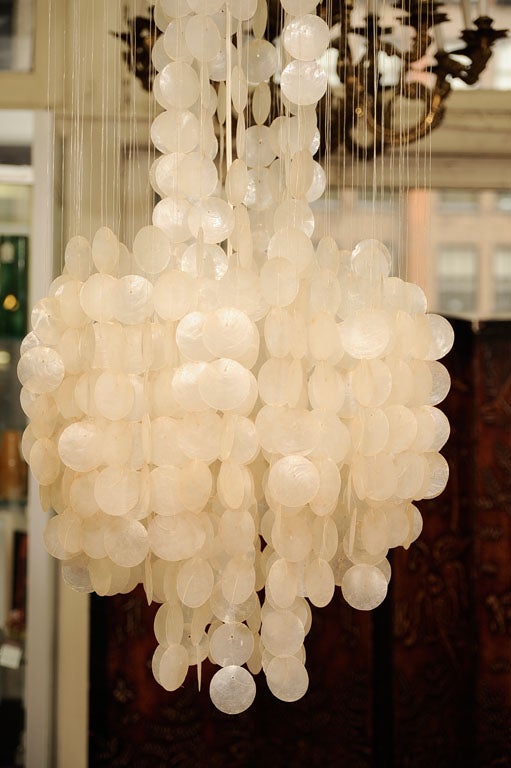Classic Mid Century Modern Danish chandelier designed by Verner Panton(1926-1998) from his 