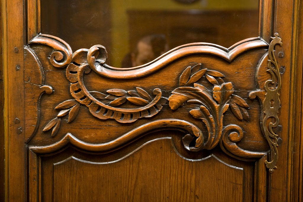 19th Century Frecnh Armoire China Cabinet