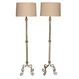 Vintage French Iron Floor Lamp