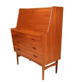 Danish Teak Secretary Desk