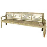 "Chinese Chippendale" Style Garden Bench