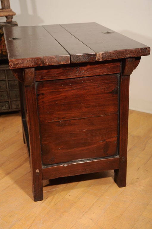 wooden rice chest