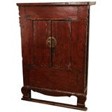 Antique Elmwood Painted Wedding Cabinet