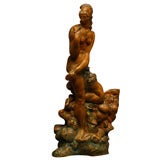 Terracotta figure of Samson and Delilah