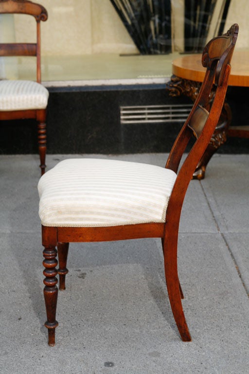 19th Century Set 10 Late Beidemeier Dining Chairs