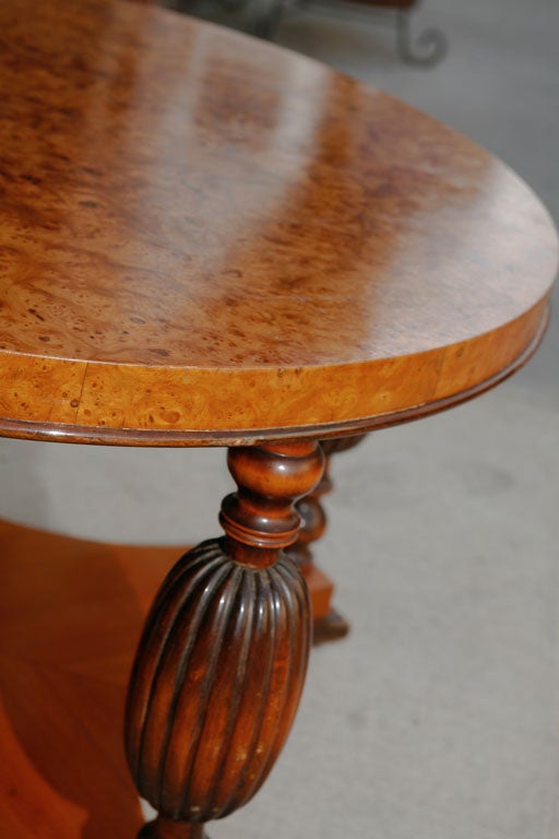 Art Deco Burlwood Table For Sale 2