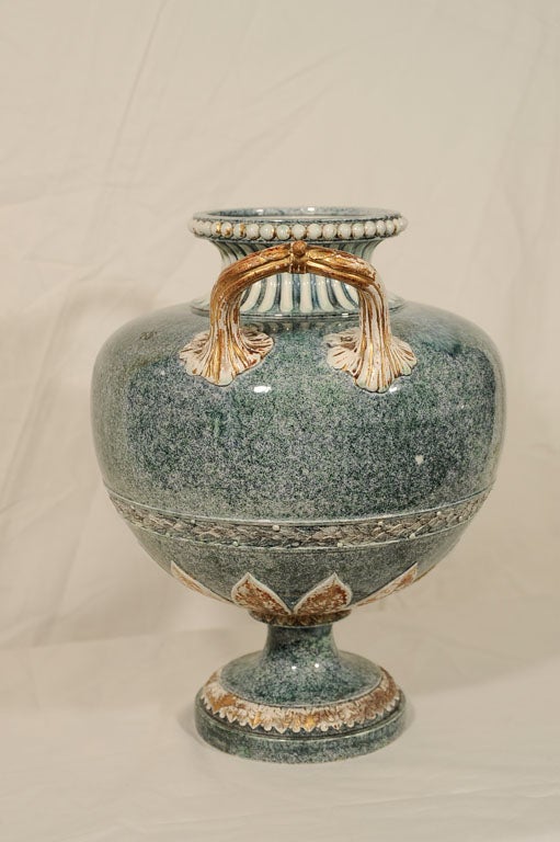 An English 18th Century  Mock  Porphyry  Vase 1