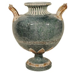 An English 18th Century  Mock  Porphyry  Vase