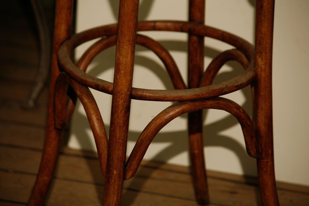 Continental bentwood bar stool with leather seat at 1stDibs bentwood barstool