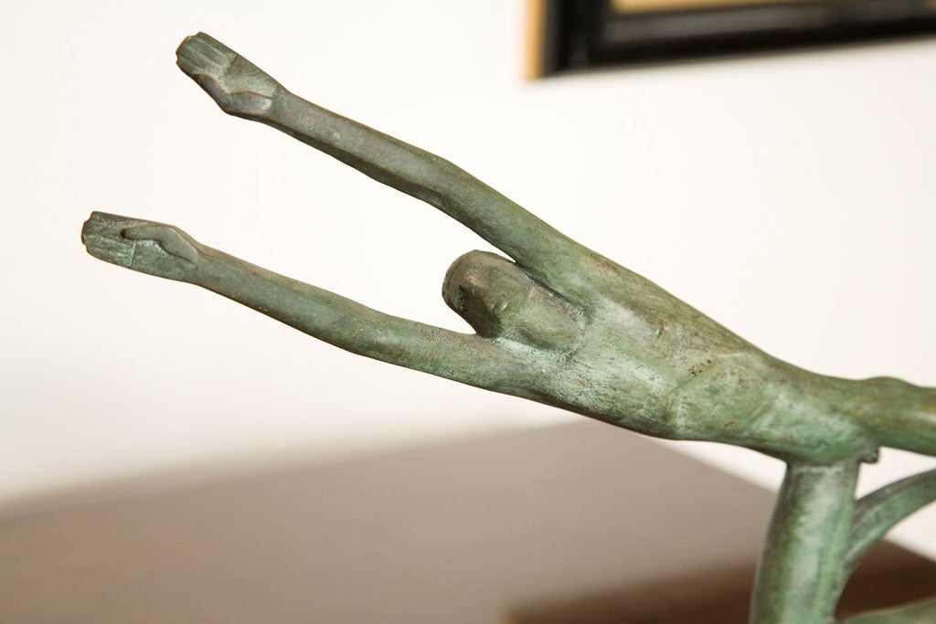 Post-Modern Baruch Saktsier bronze signed For Sale