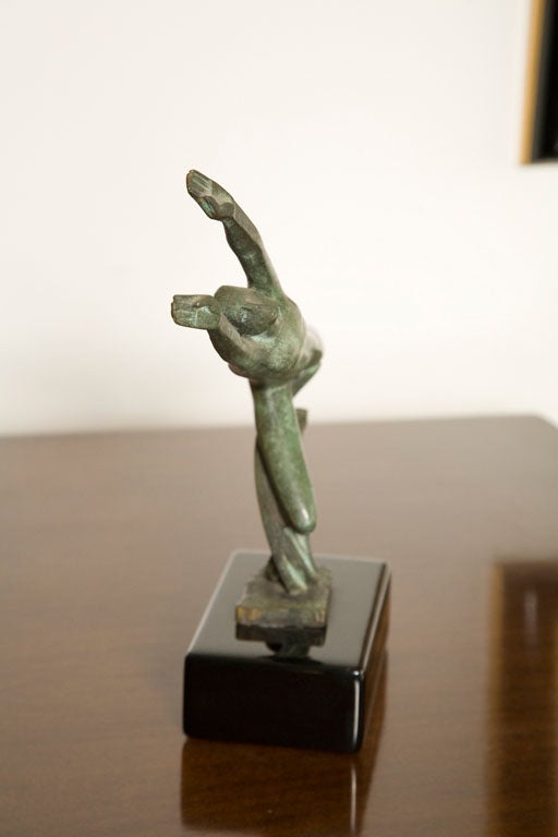 Israeli Baruch Saktsier bronze signed For Sale