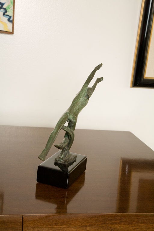 Baruch Saktsier bronze signed In Good Condition For Sale In Los Angeles, CA
