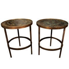 Pair of Side Tables by Philip and Kelvin LaVerne