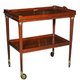 Rosewood Two Tier Serving Cart Stamped Jansen