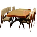 French Art Deco Style Dining Table & Chairs