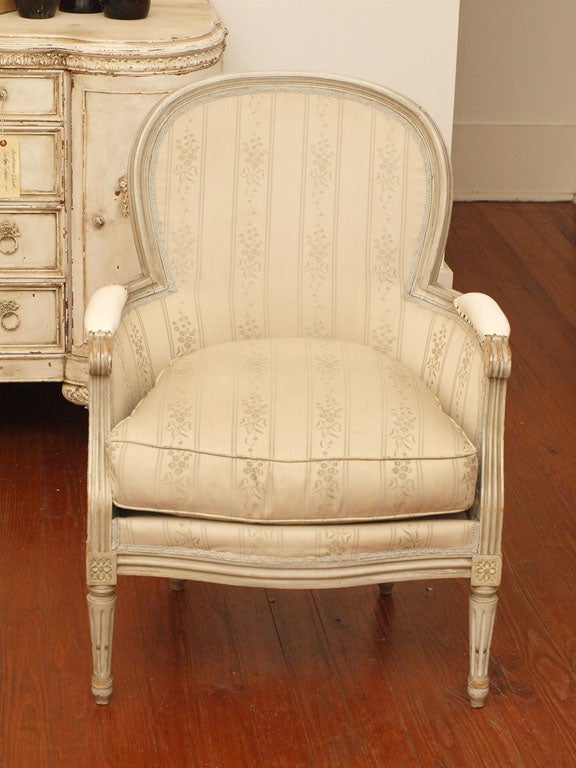 20th Century Pair of French Antique Louis XVI Bergere Chairs