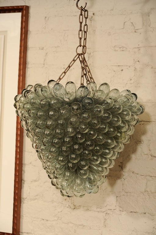Large Hanging Glass Grape Lantern For Sale 1