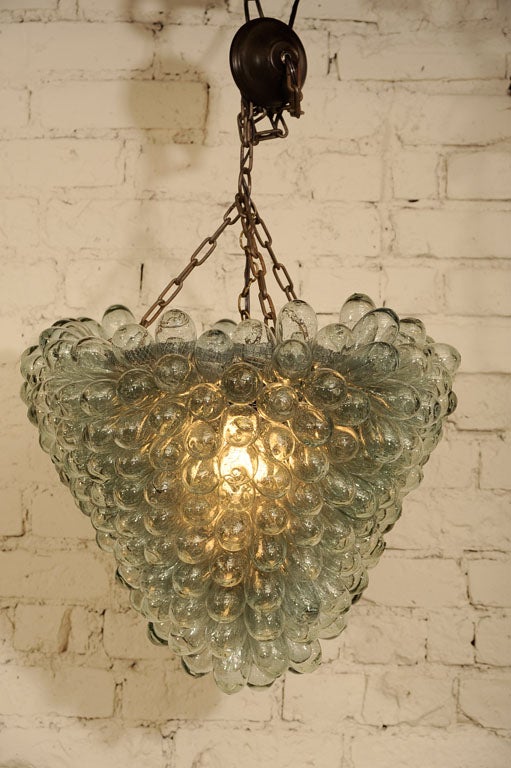 Large Hanging Glass Grape Lantern For Sale 2