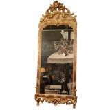 Water Gilded Swedish Rococo Mirror