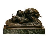 French Animal bronze