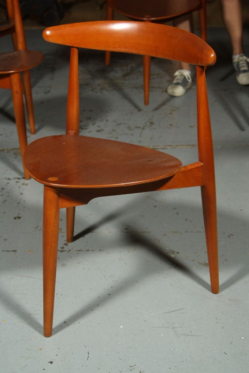 Danish Set of Hans Wegner Dining Chairs For Sale