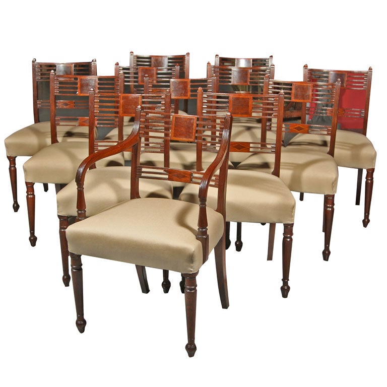 Set of Regency Dining Chairs For Sale